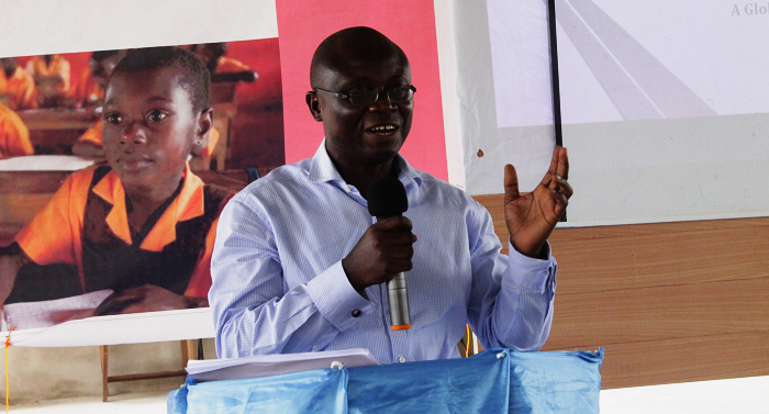  Mr Prosper Kwasi Nyavor addressing participants at the ceremony. Picture: EDNA ADU-SERWAA